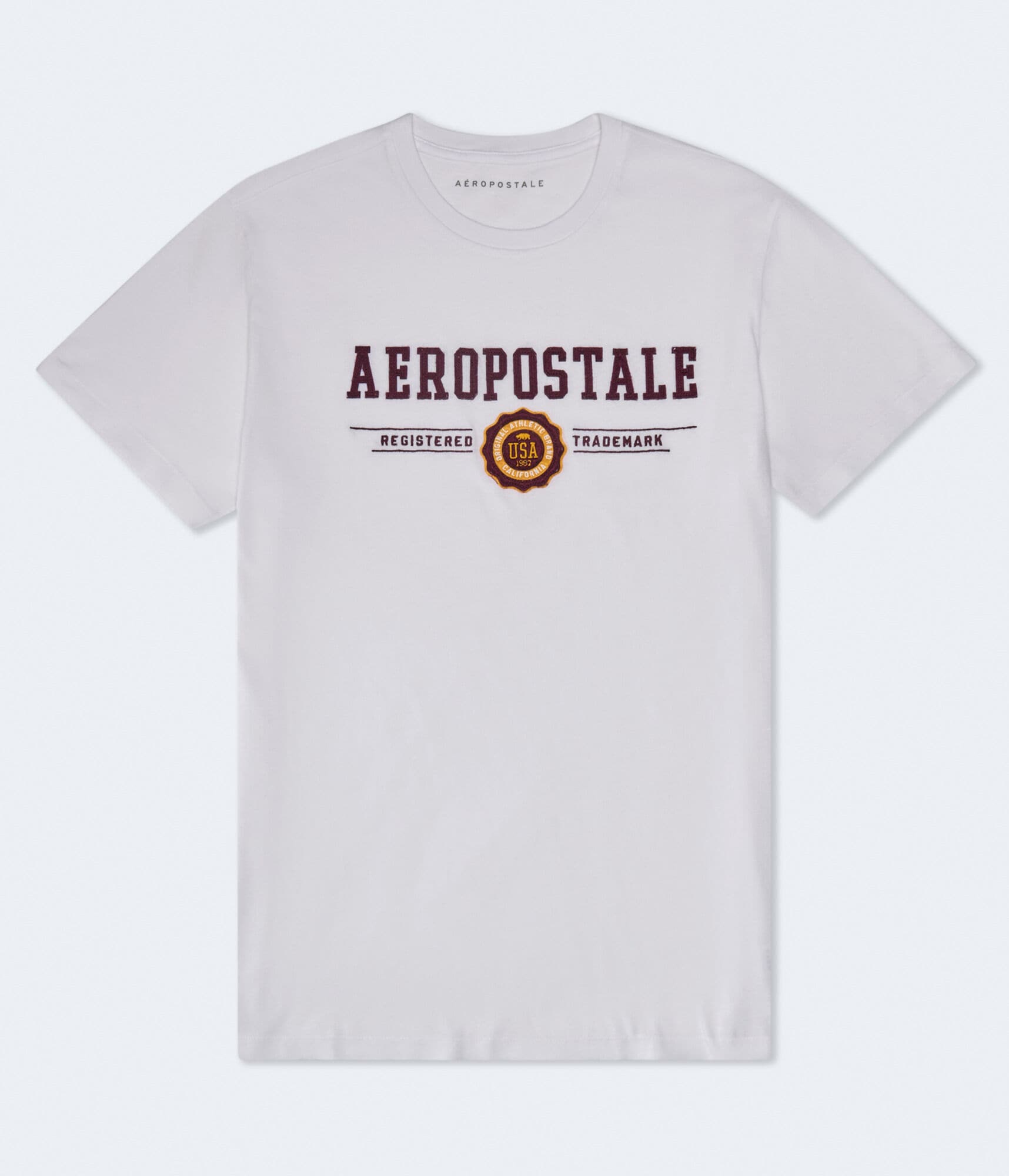 Aeropostale Bear Crest Appliqué Graphic Tee