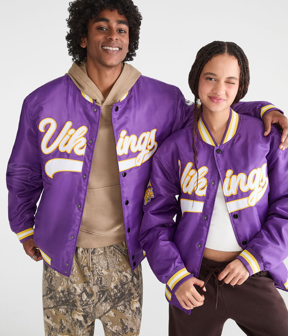 Minnesota Vikings Satin Bomber Jacket