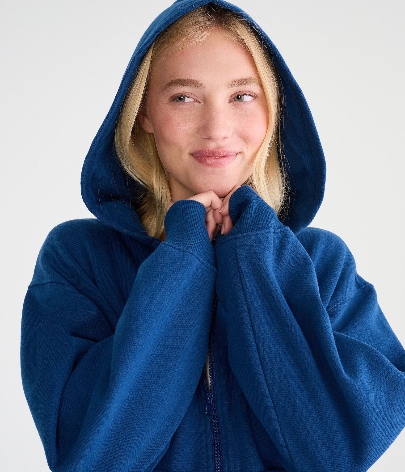 Cloud Soft Oversized Full-Zip Hoodie