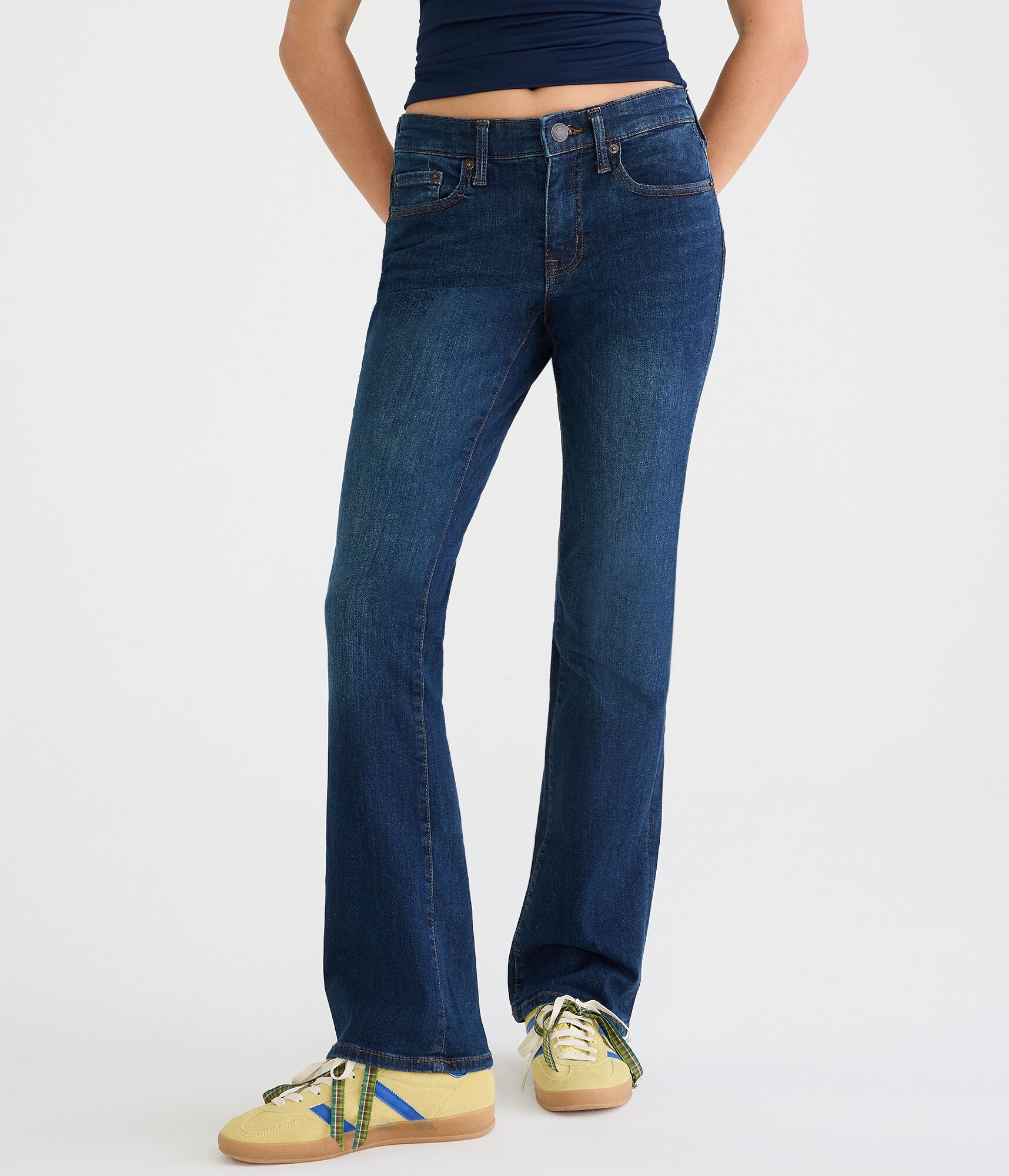 Mid-Rise Bootcut Jean