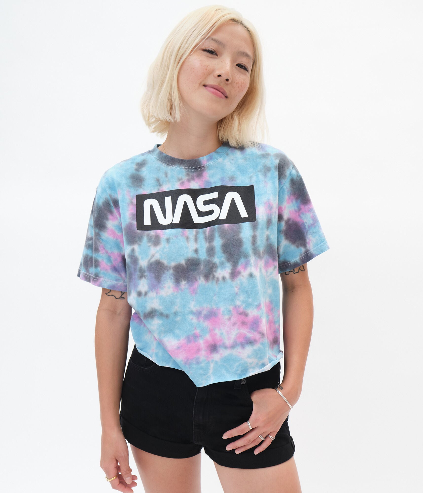 NASA Tie-Dye Graphic Tee