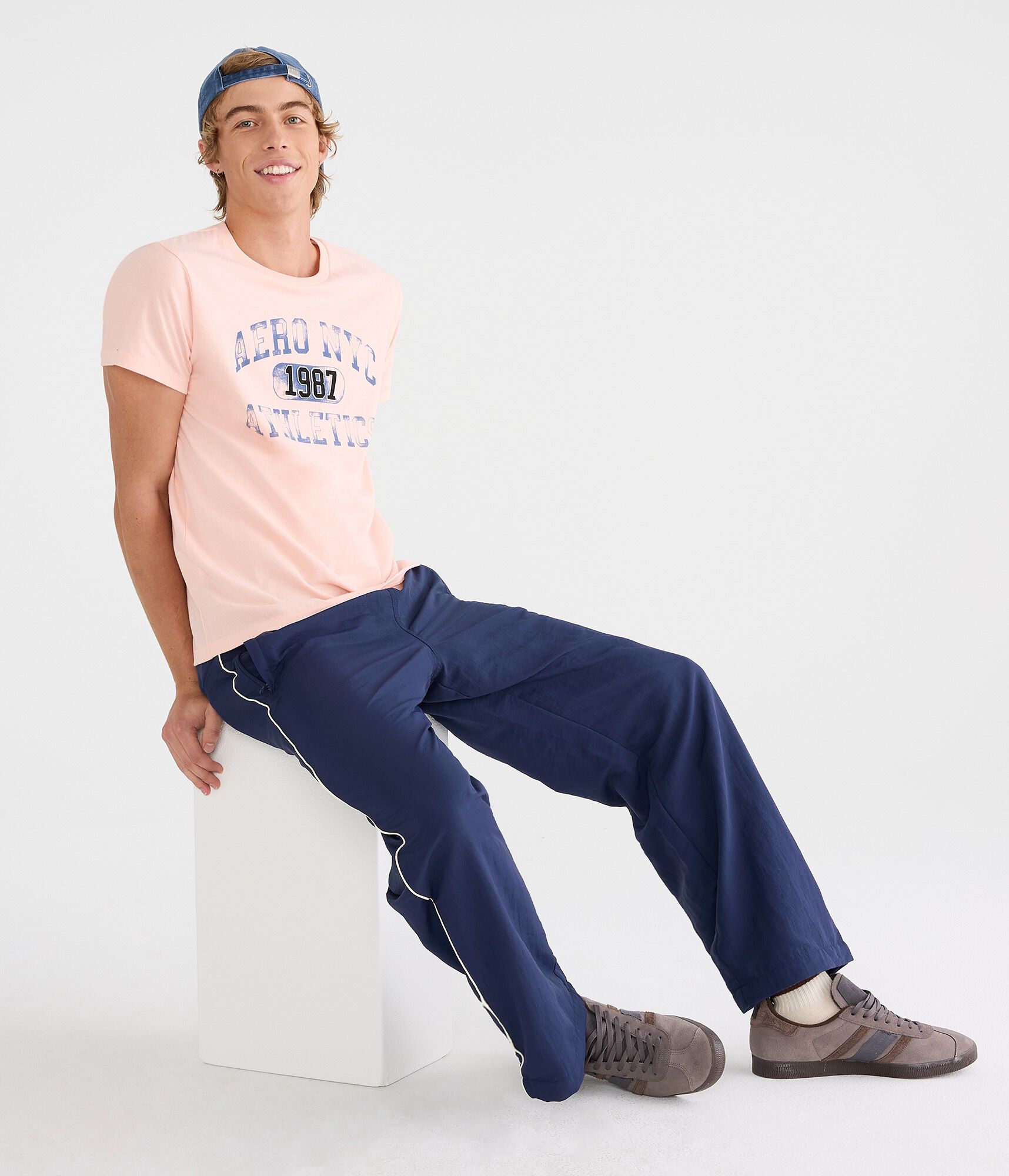 Aero NYC Athletics Appliqu&eacute; Graphic Tee