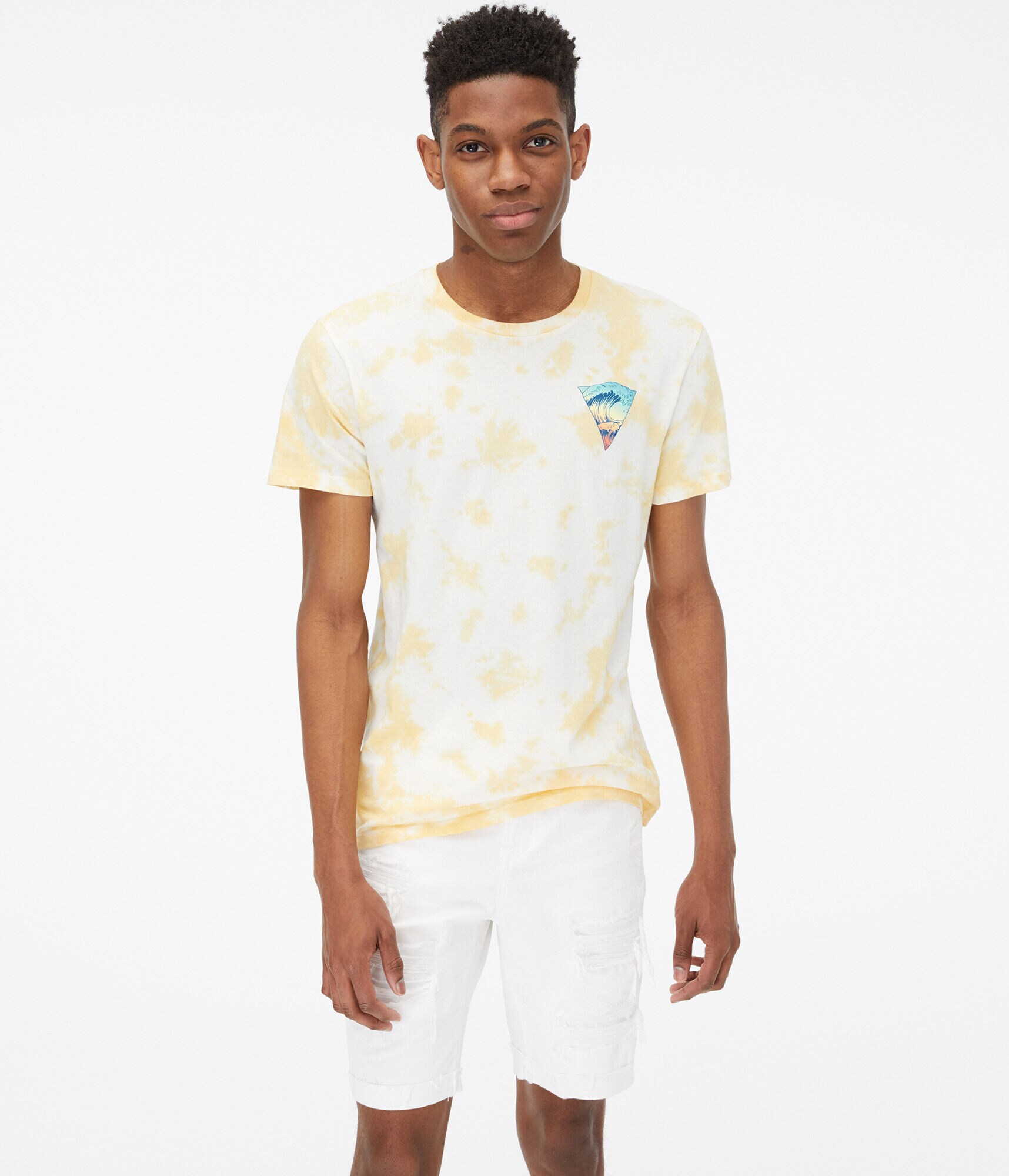 Crashing Wave Cloud Wash Graphic Tee