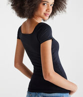 Seriously Soft Sculpt Square-Neck Tee