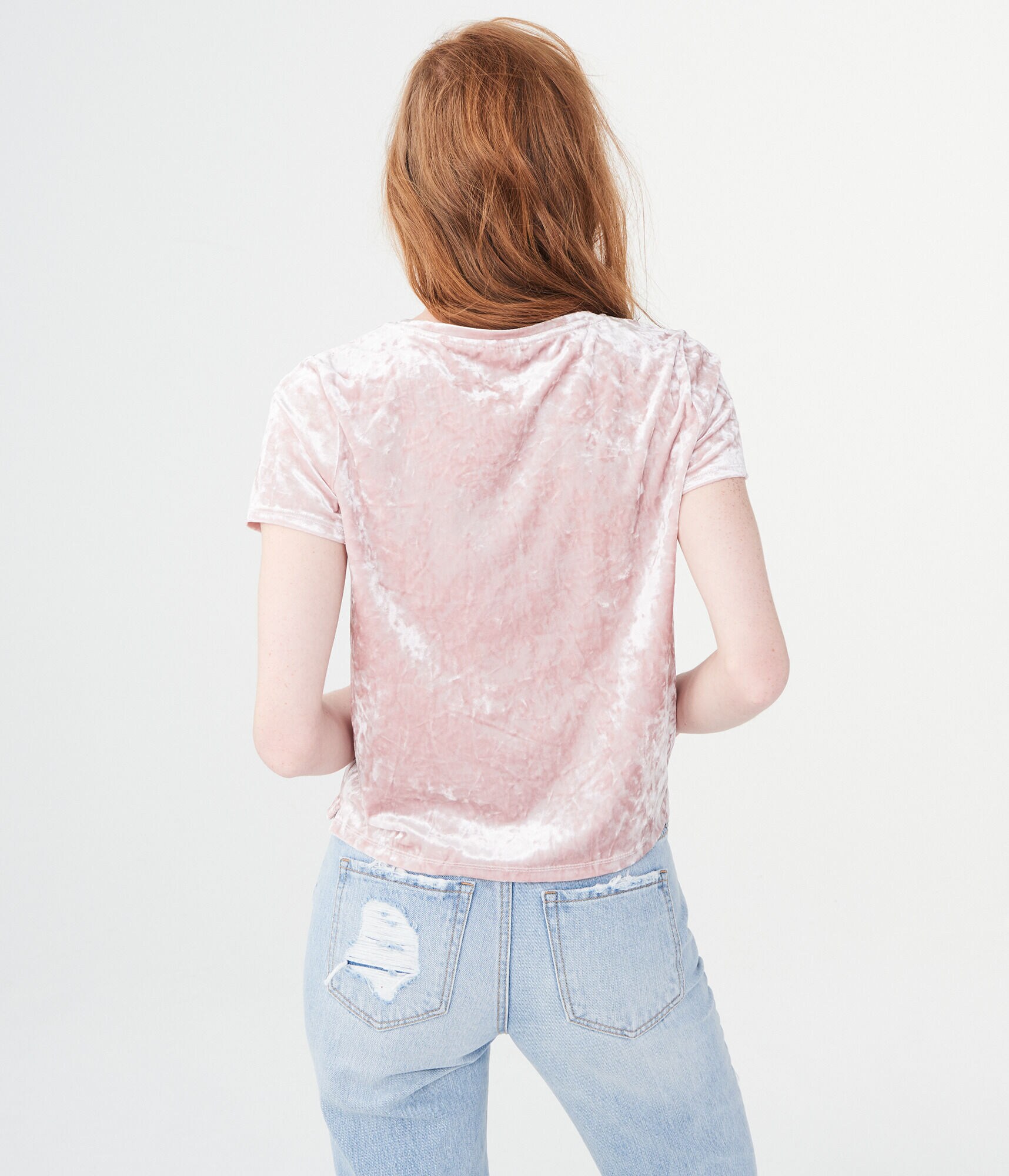 Solid Velvet Girl Tee