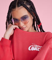 Cherry Coke Oversized Crew Sweatshirt
