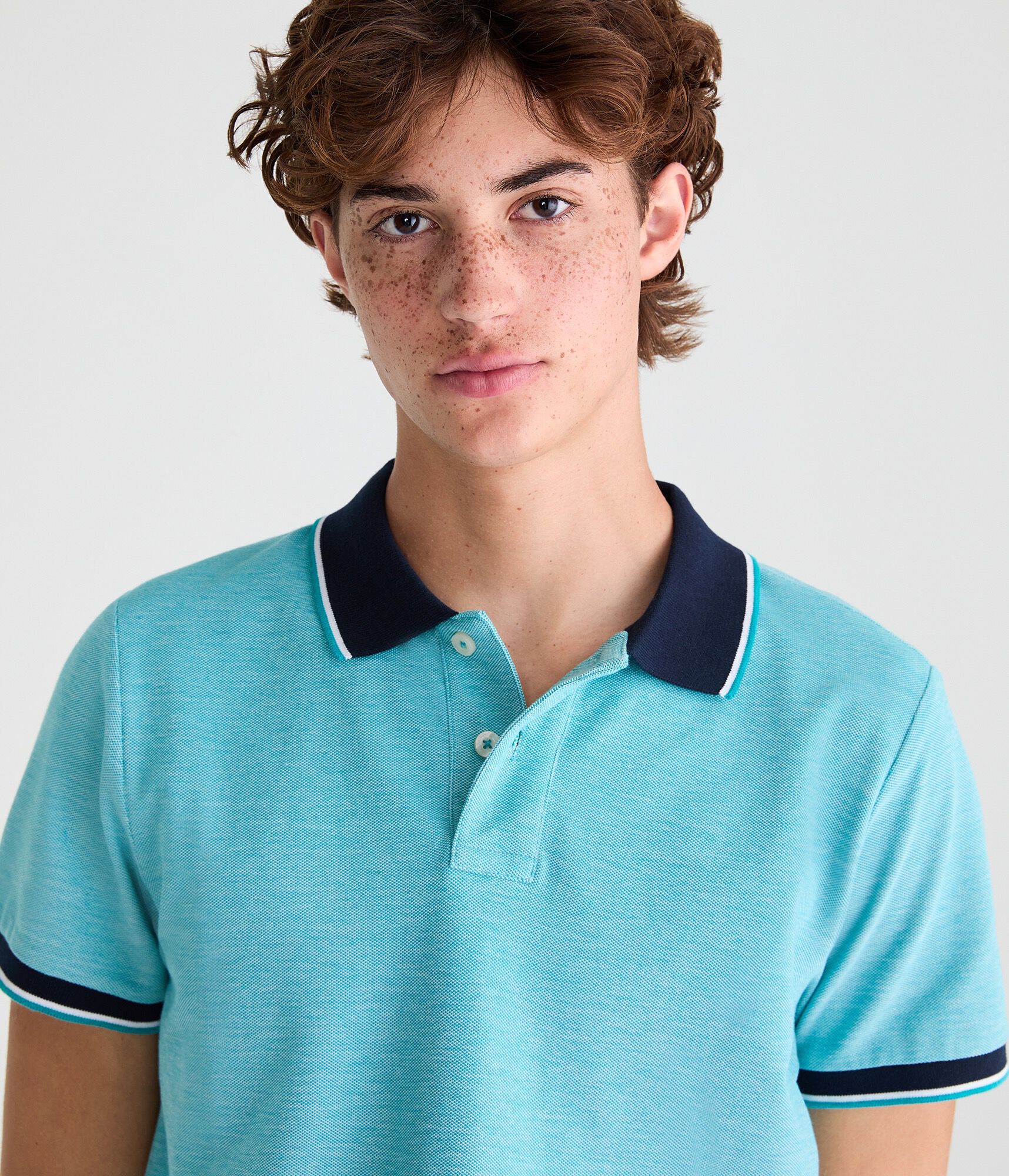 Contrast Tipped Piqu&eacute; Polo