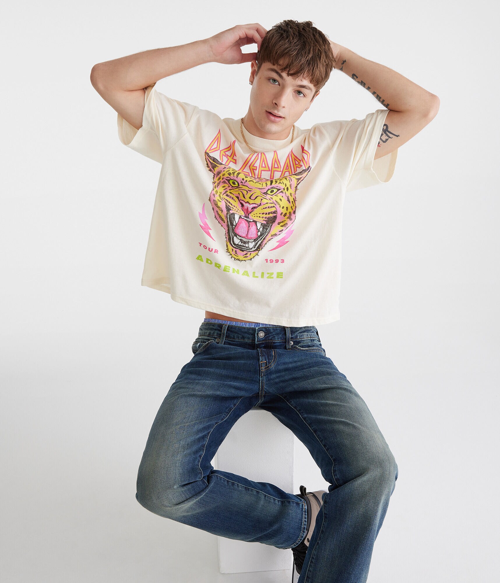 Def Leppard Adrenalize Boxy Graphic Tee