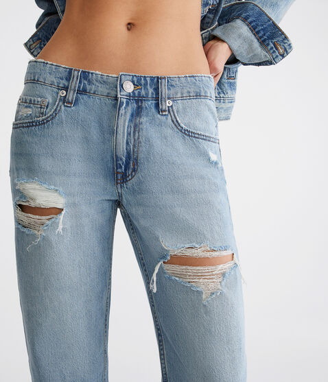 Low-Rise Baggy Crop Jean
