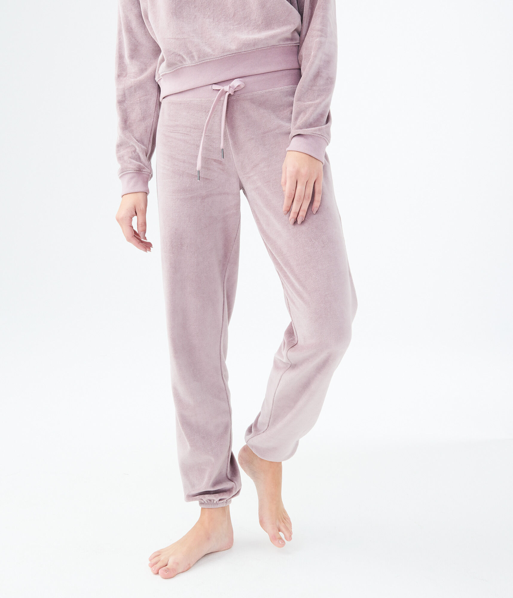 Velour Cinch Sweatpants