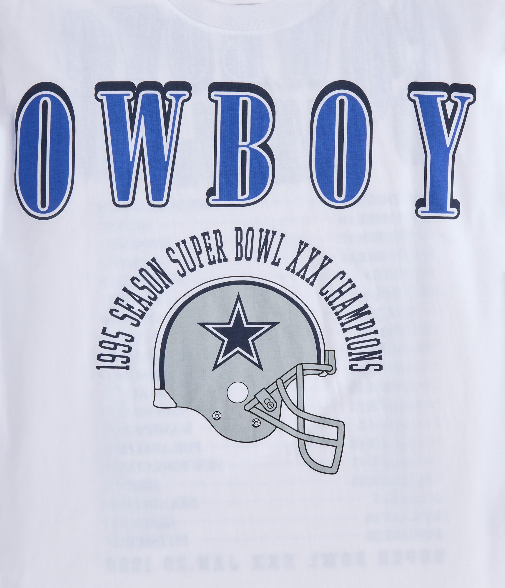Dallas Cowboys Super Bowl Boxy Graphic Tee