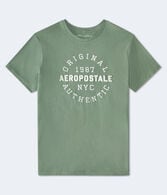 Aeropostale 1987 Circle Appliqué Graphic Tee
