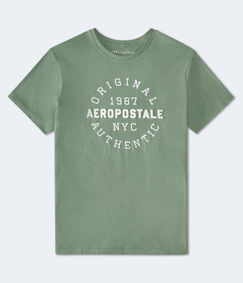 Aeropostale 1987 Circle Appliqué Graphic Tee