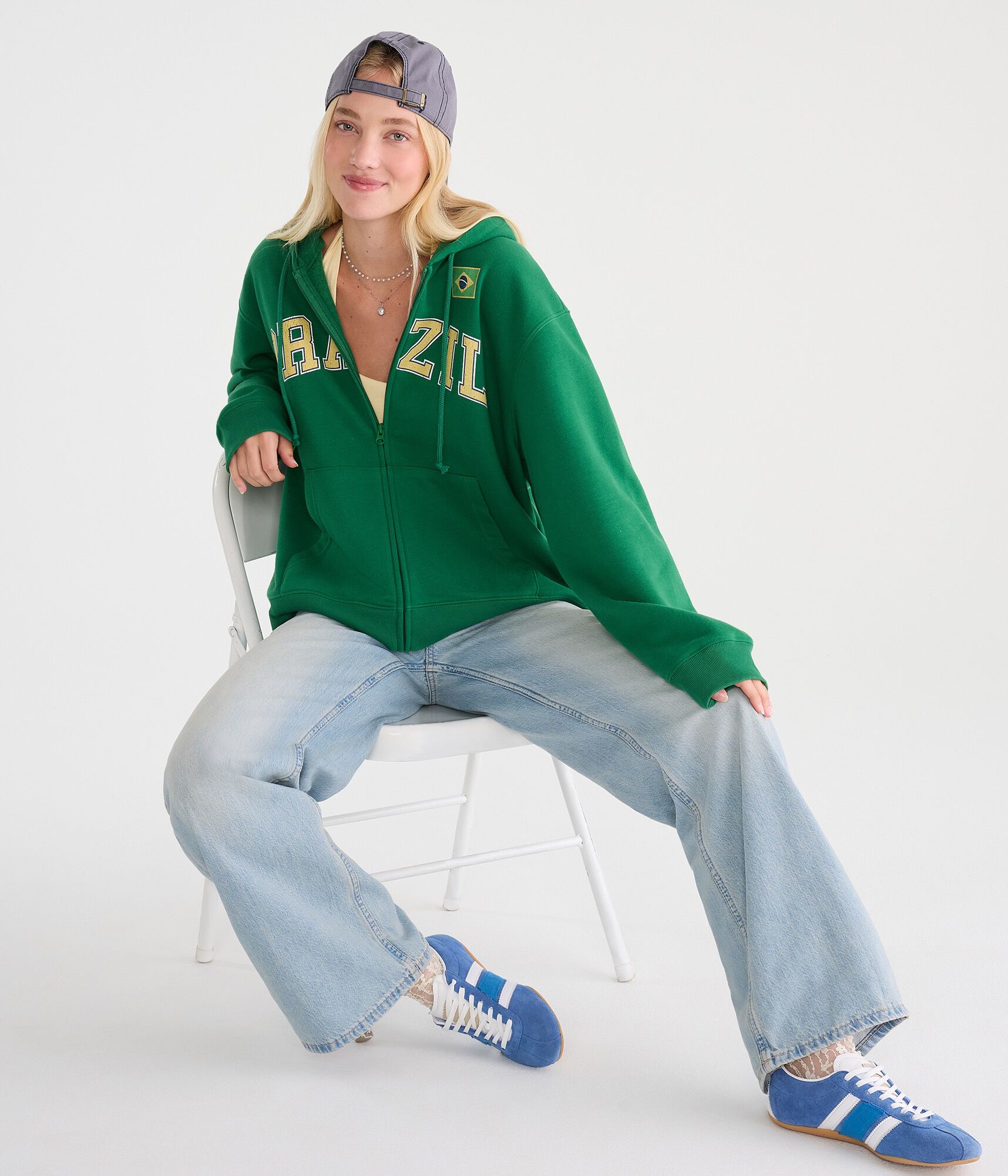 Brazil Full-Zip Hoodie