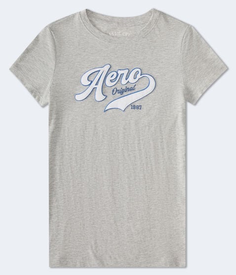 Aero Script Appliqué Graphic Tee Aero Script Appliqué Graphic Tee