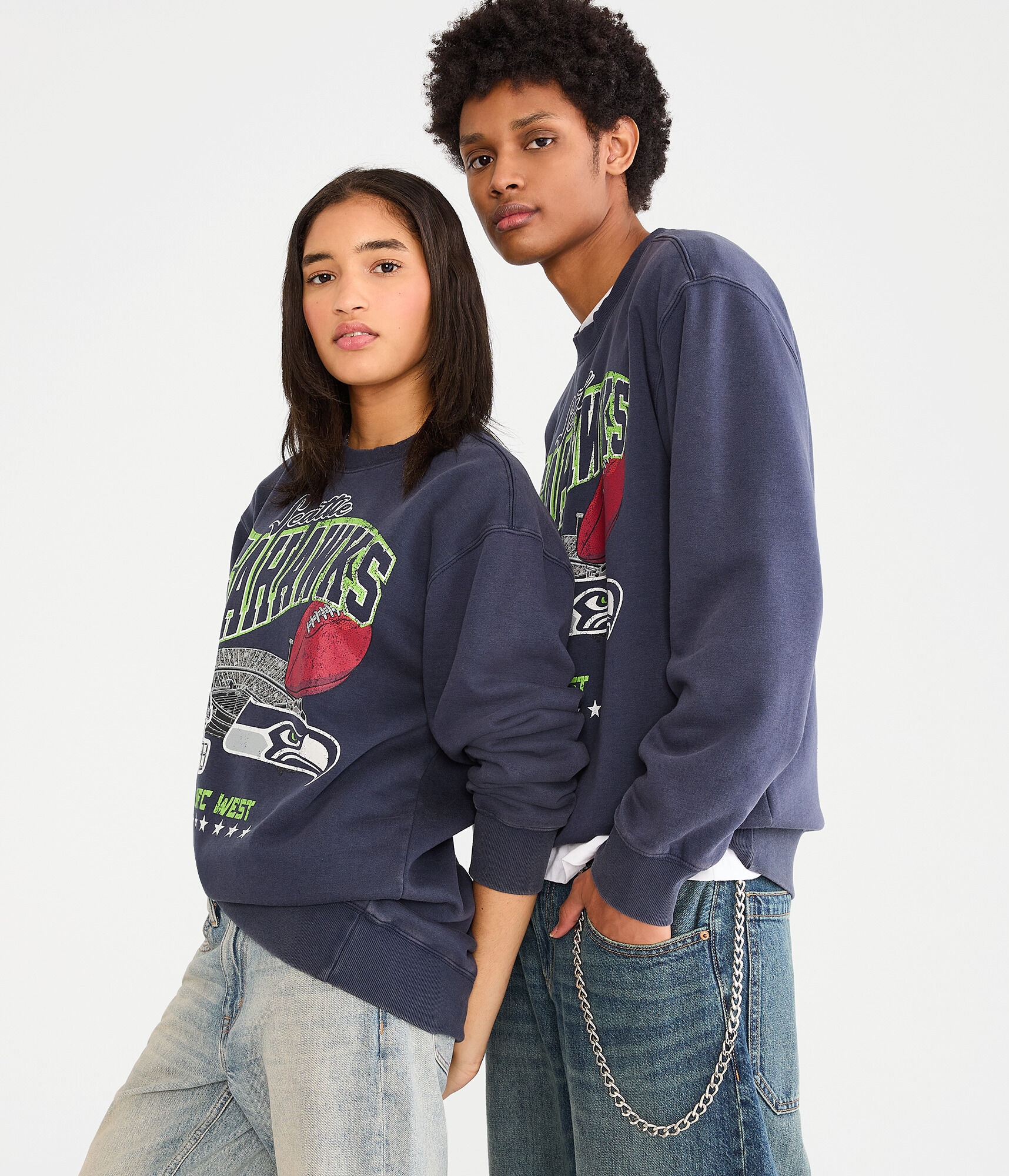 Seattle Seahawks Stadium Crew Sweatshirt