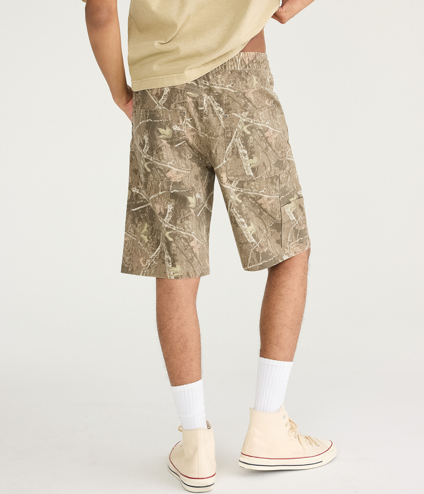 Forest Camo Baggy Carpenter Shorts 11"