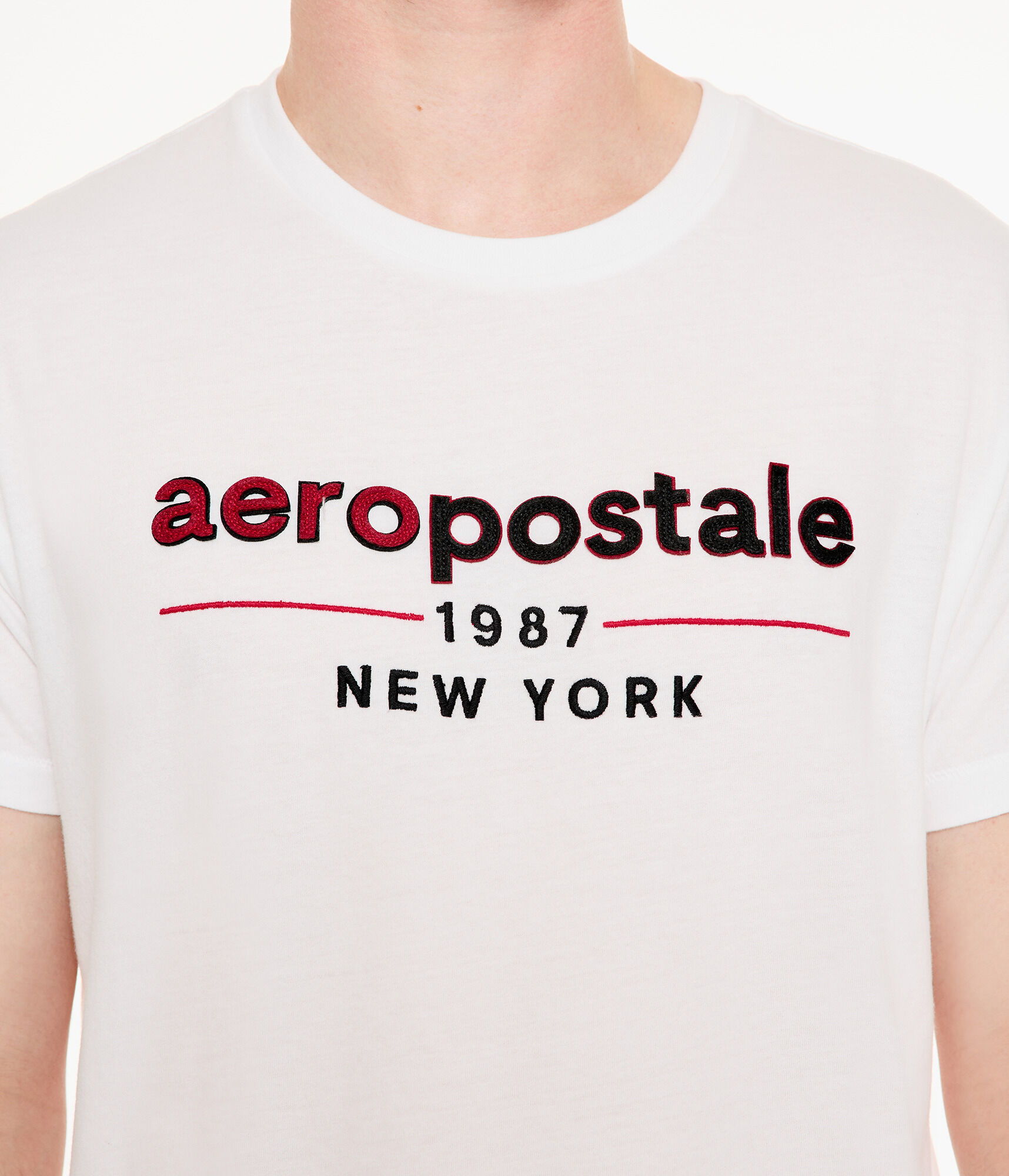 Aeropostale 1987 Logo Appliqu&eacute; Graphic Tee