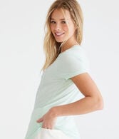 Aeropostale Flowers Appliqué Graphic Tee