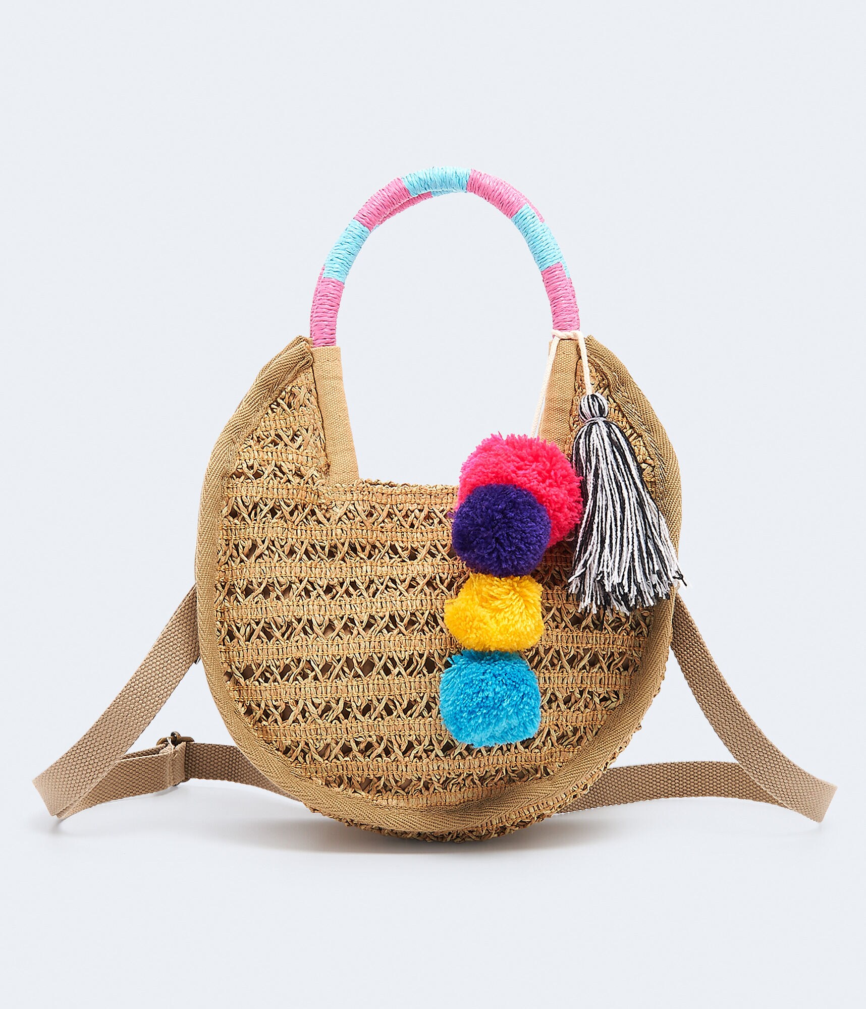 Straw Crossbody Bag