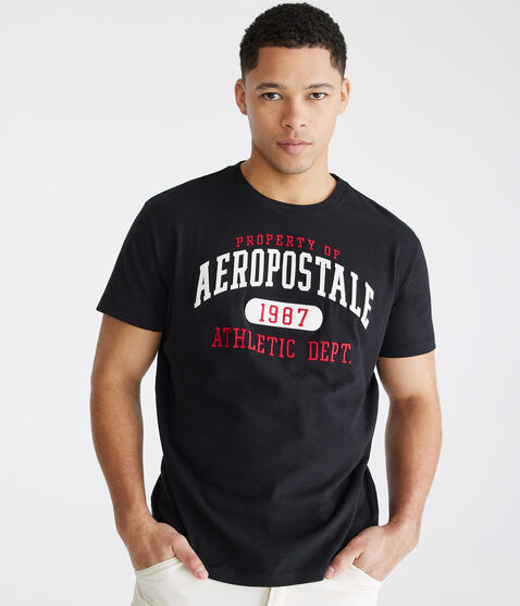 Aeropostale Athletic Dept Appliqué Graphic Tee Aeropostale Athletic Dept Appliqué Graphic Tee