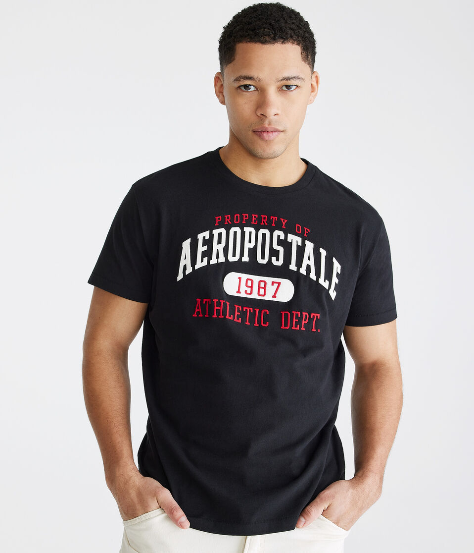 Aeropostale Athletic Dept Appliqué Graphic Tee