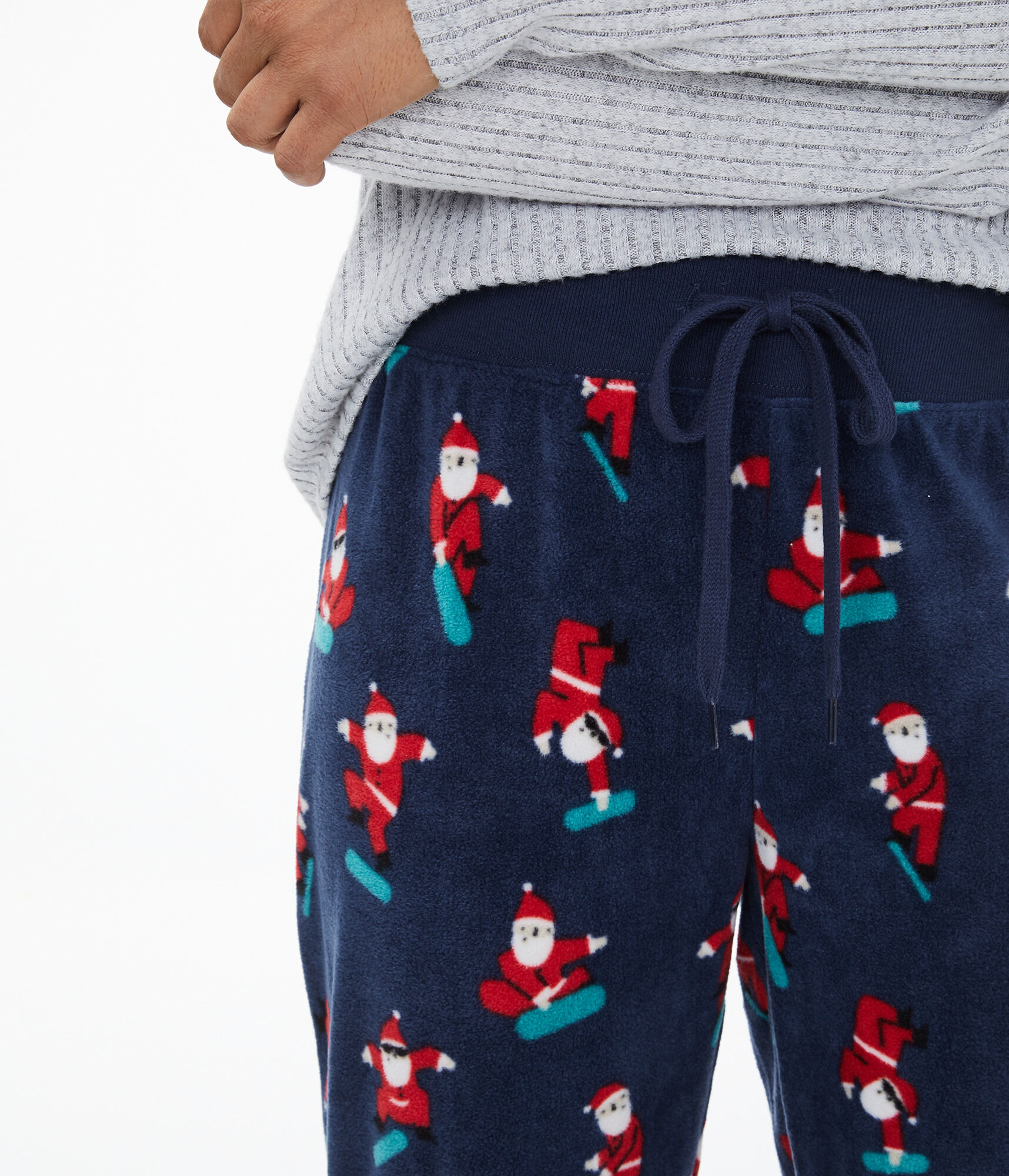 Snowboarding Santa Polyfleece Joggers
