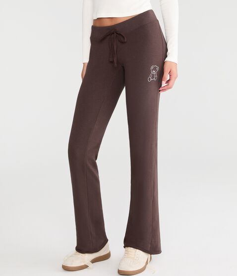 Cloud Soft Rhinestone Teddy Fit & Flare Sweatpants Cloud Soft Rhinestone Teddy Fit & Flare Sweatpants