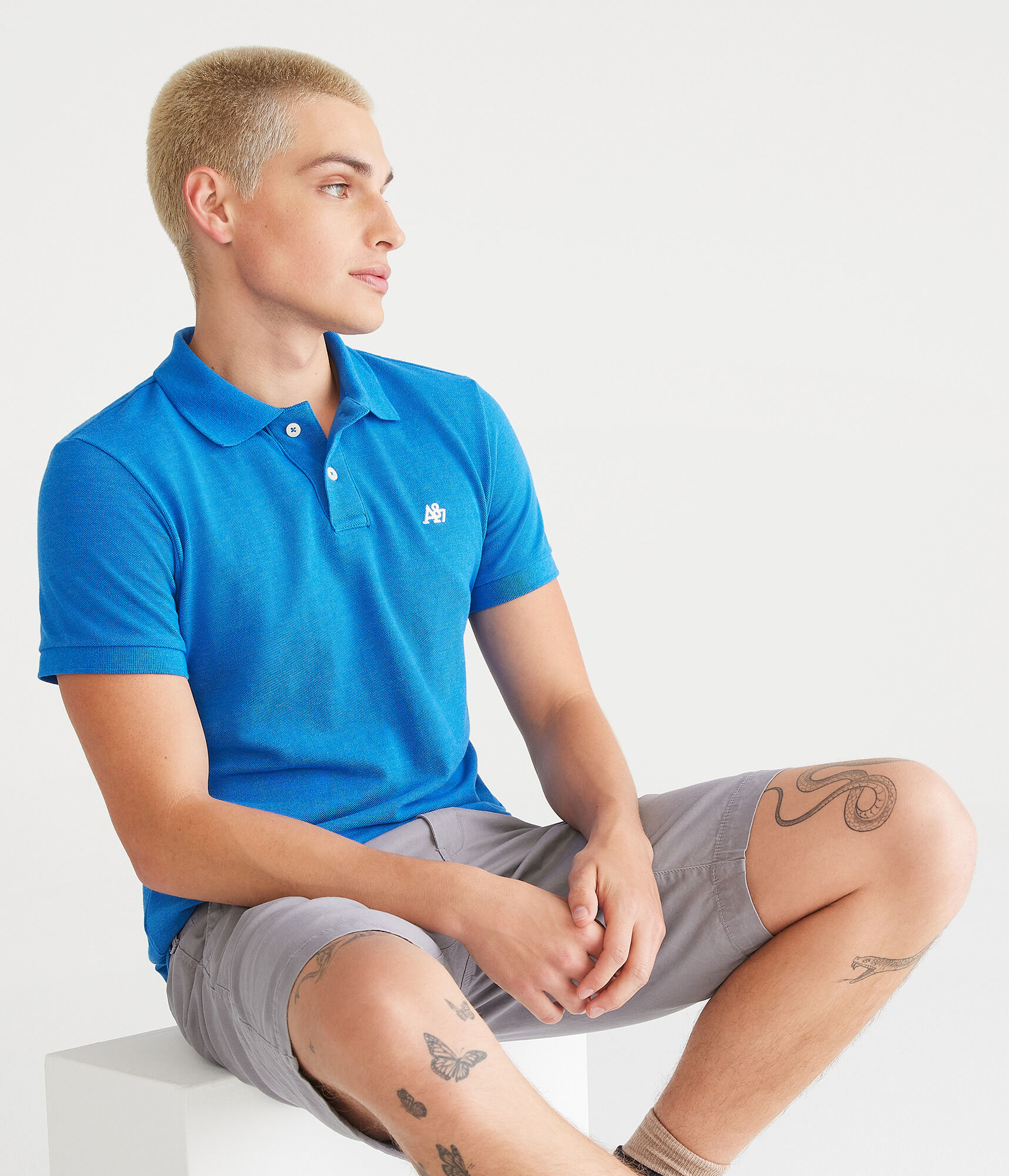 A87 Logo Piqu&eacute; Polo