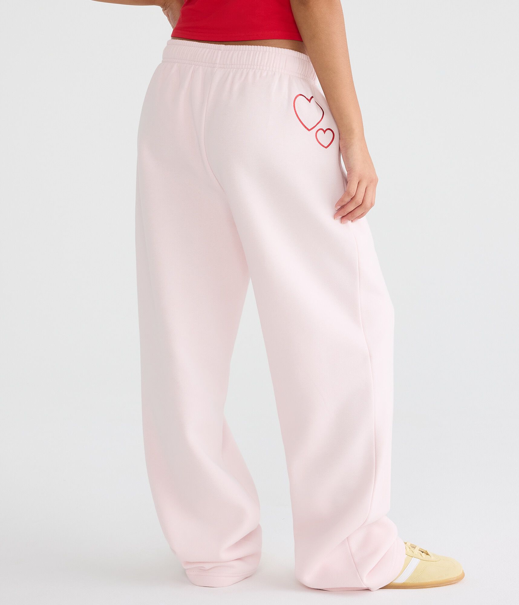 Hello Kitty Hearts Mid-Rise Straight Leg Sweatpants