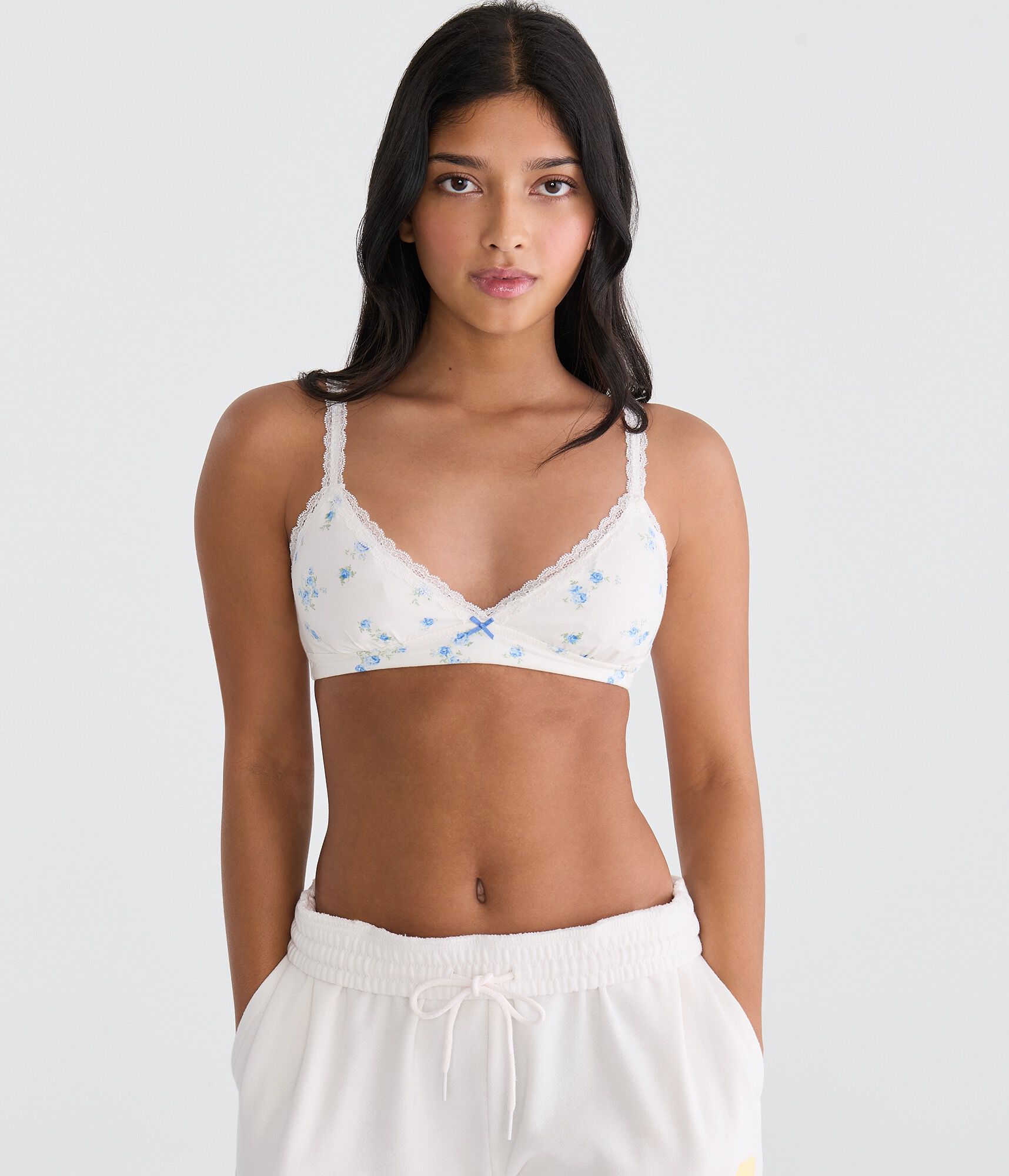 Floral Lace Triangle Bra