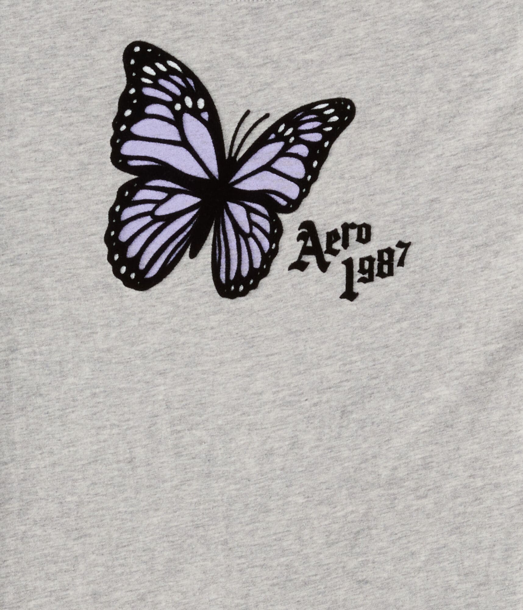 Aero 1987 Butterfly Flocked Graphic Tee