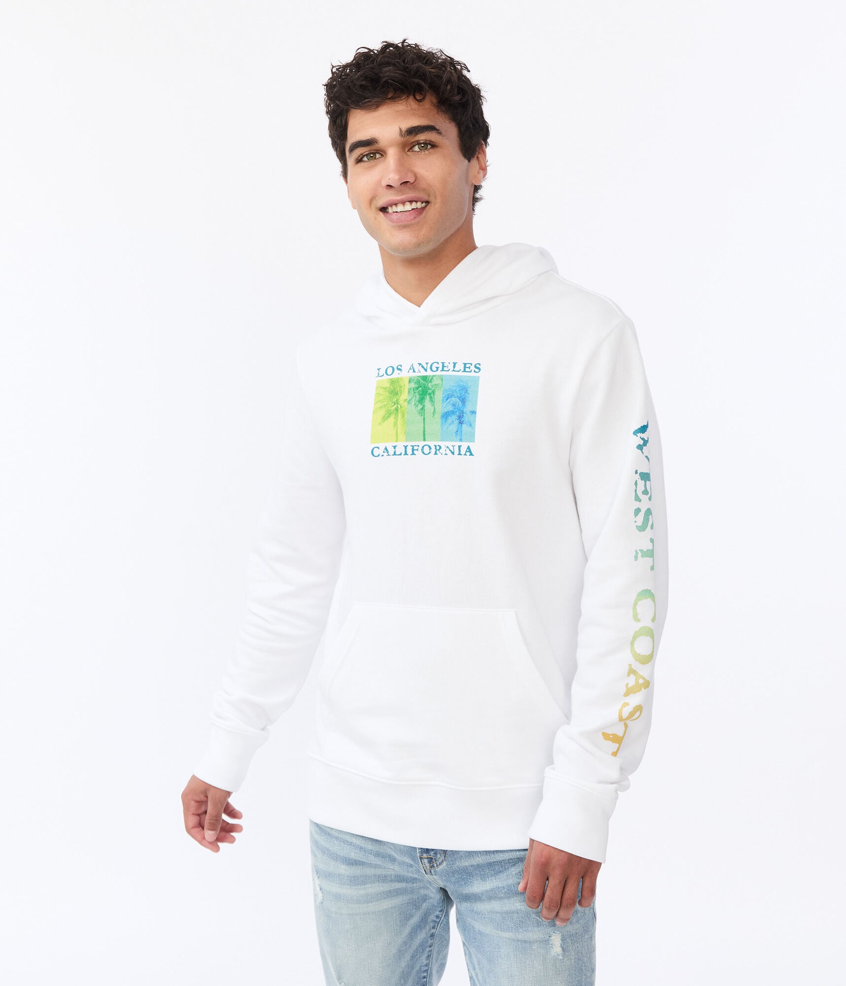 California Palm Trees Pullover Hoodie***