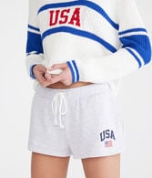 USA Fleece Mini Shorts