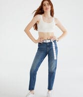 High-Rise Straight Ankle Jean