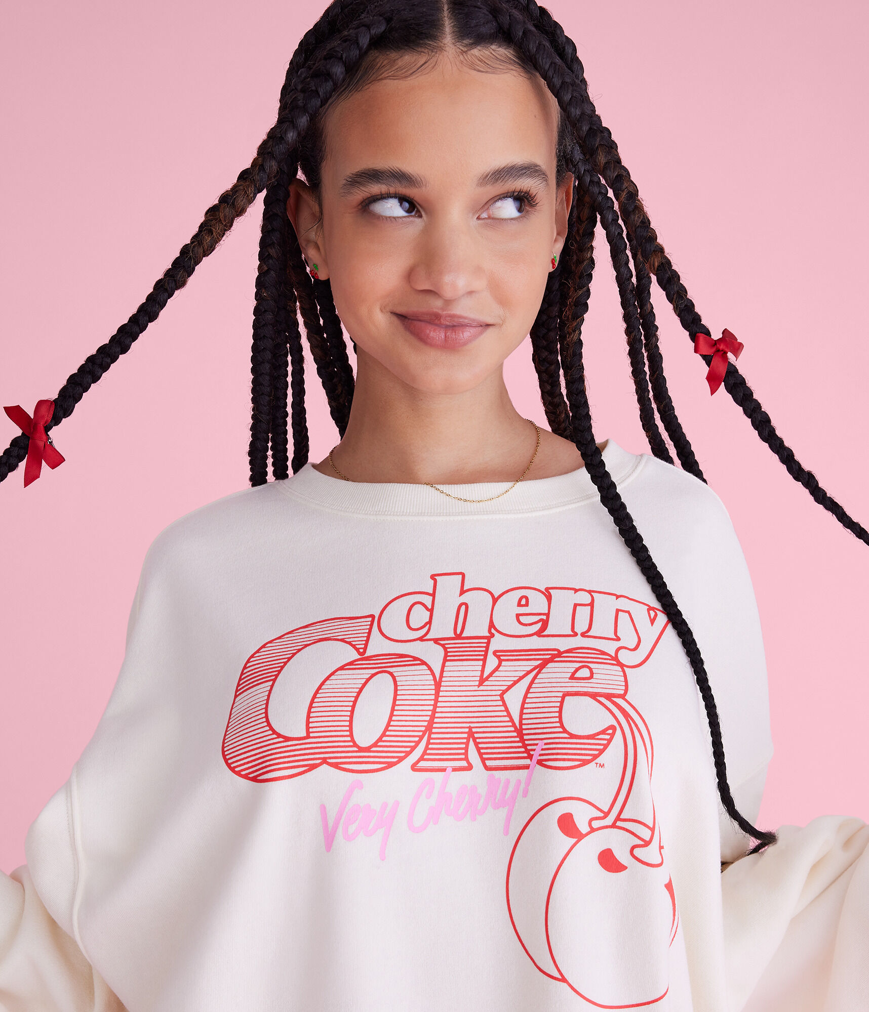 Cherry Coke Very Oversized Crew Sweatshirt
