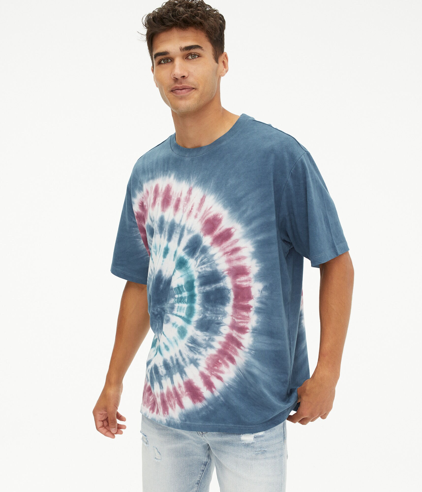 Tie-Dye Loose Fit Crew Tee