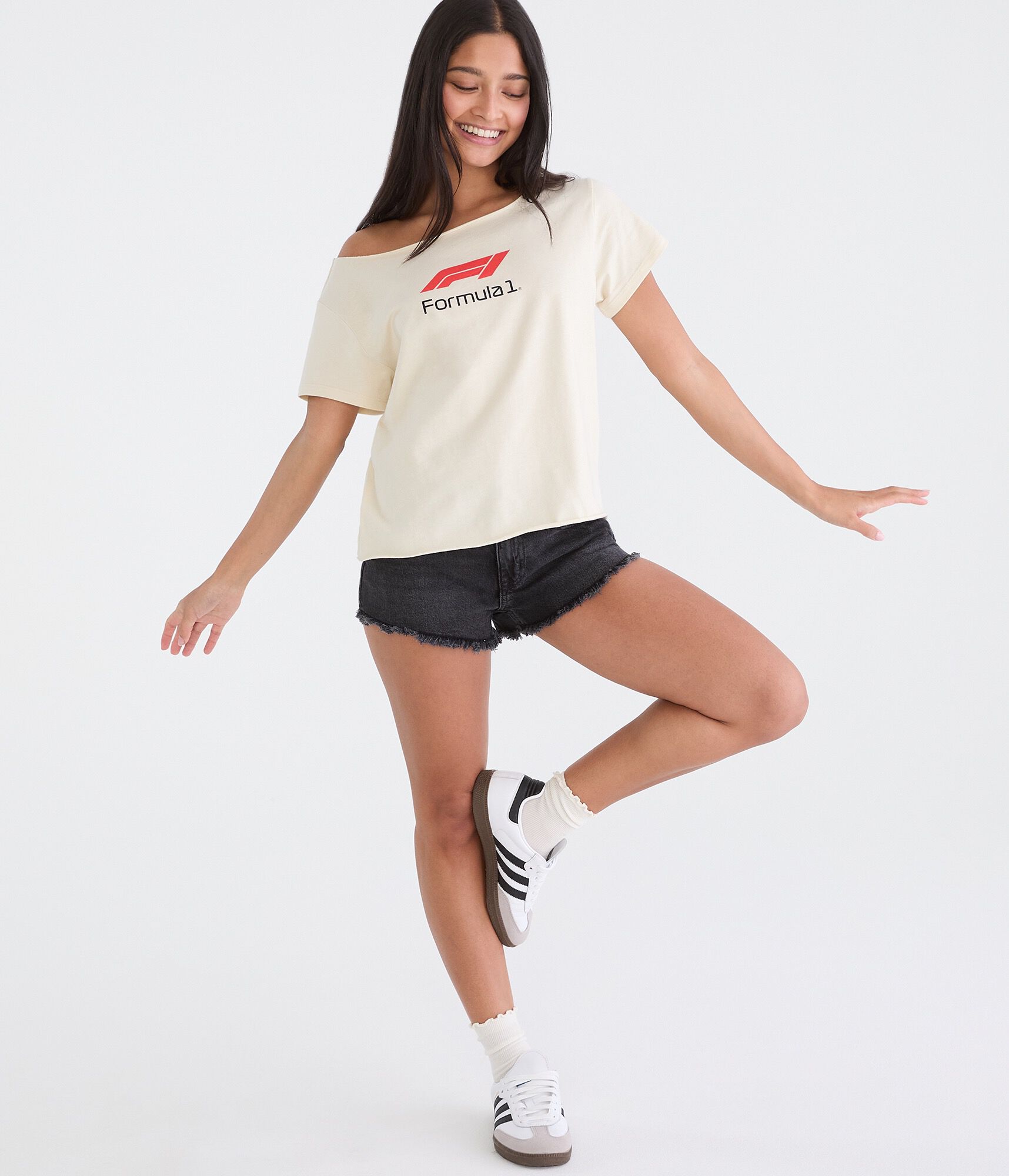 Formula 1&reg; Car Off-The-Shoulder Graphic Tee