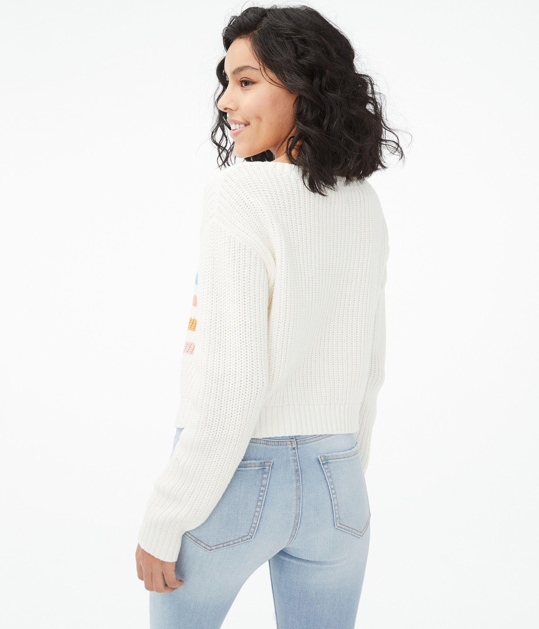 Striped Cropped Sweater