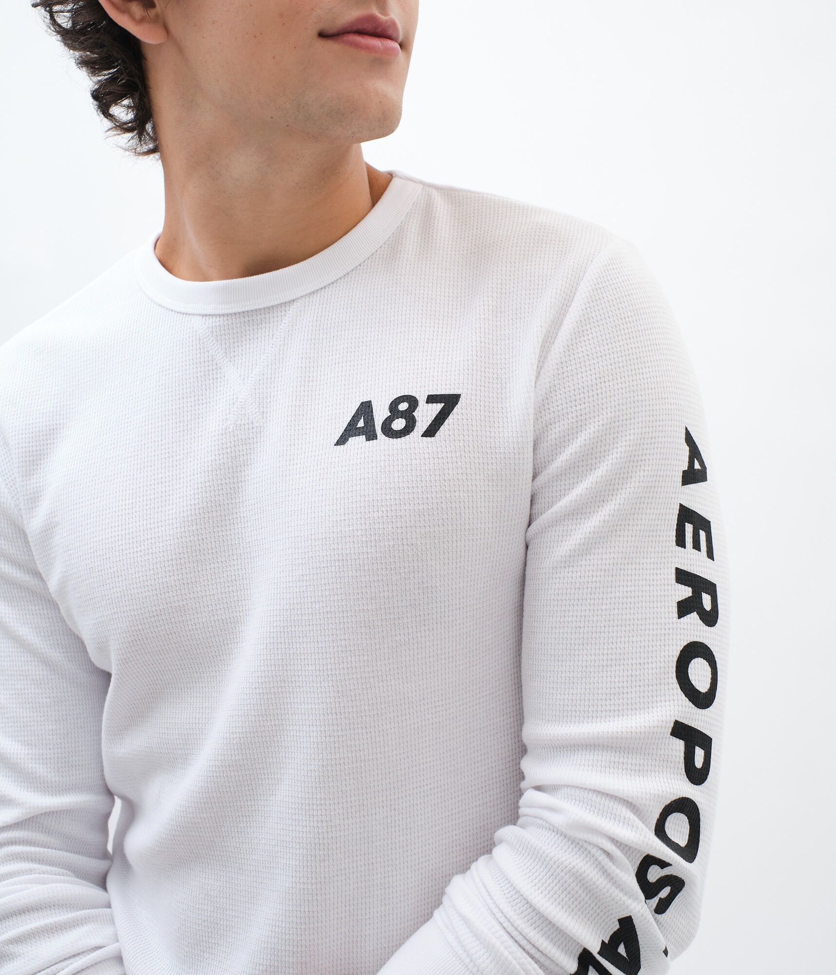トップス LIGHT THERMAL P/O Long Sleeve A87 Thermal Graphic Tee