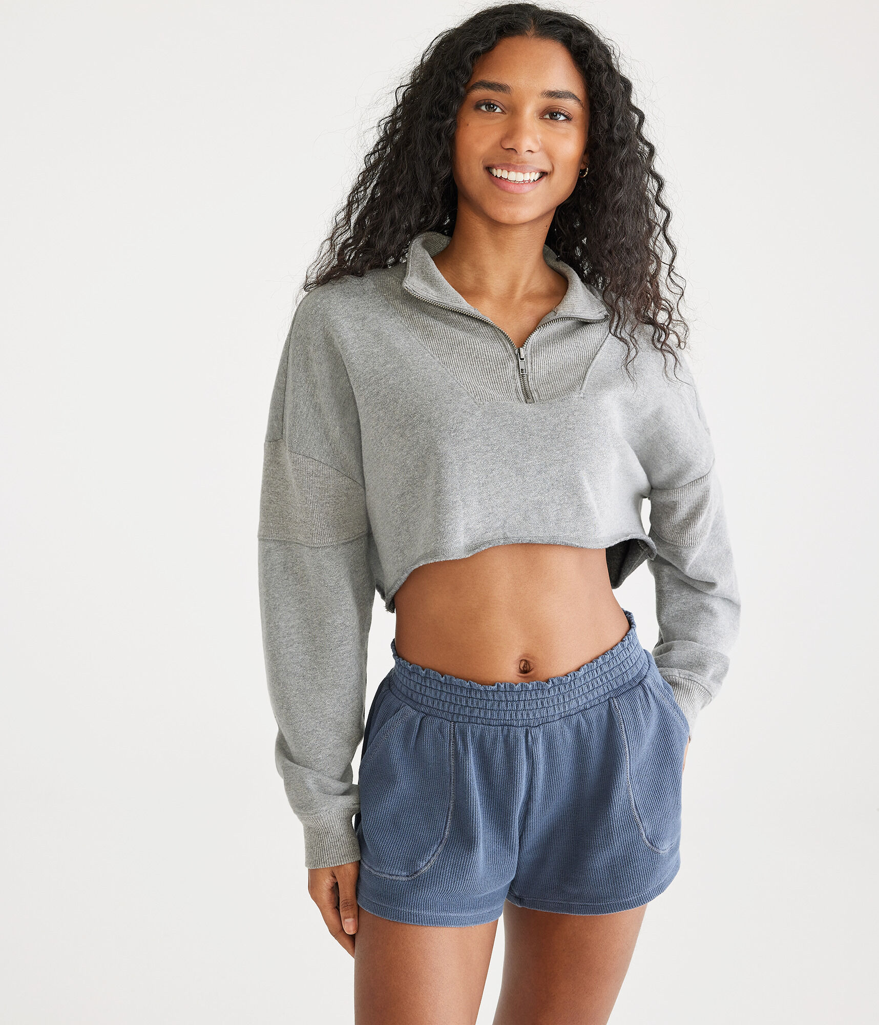 AMERI×Champion SHORT WAFFLE TOP Champion UO Exclusive Thermal Gym Short | Urban Outfitters