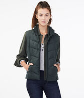 Chevron Quilted Puffer Vest