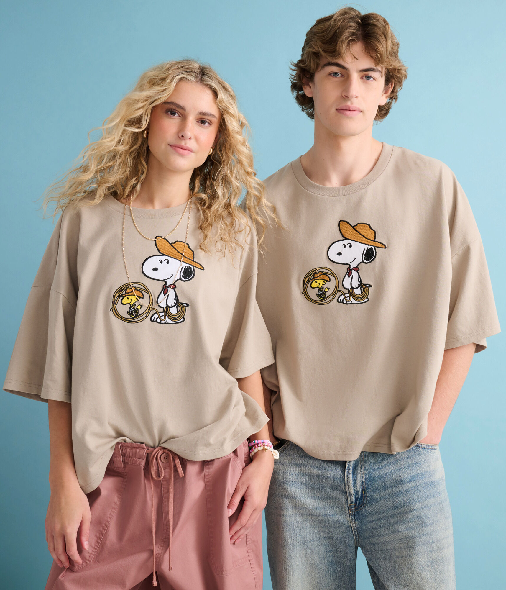 Peanuts® | Aéropostale Western Snoopy Lasso Boxy Graphic Tee