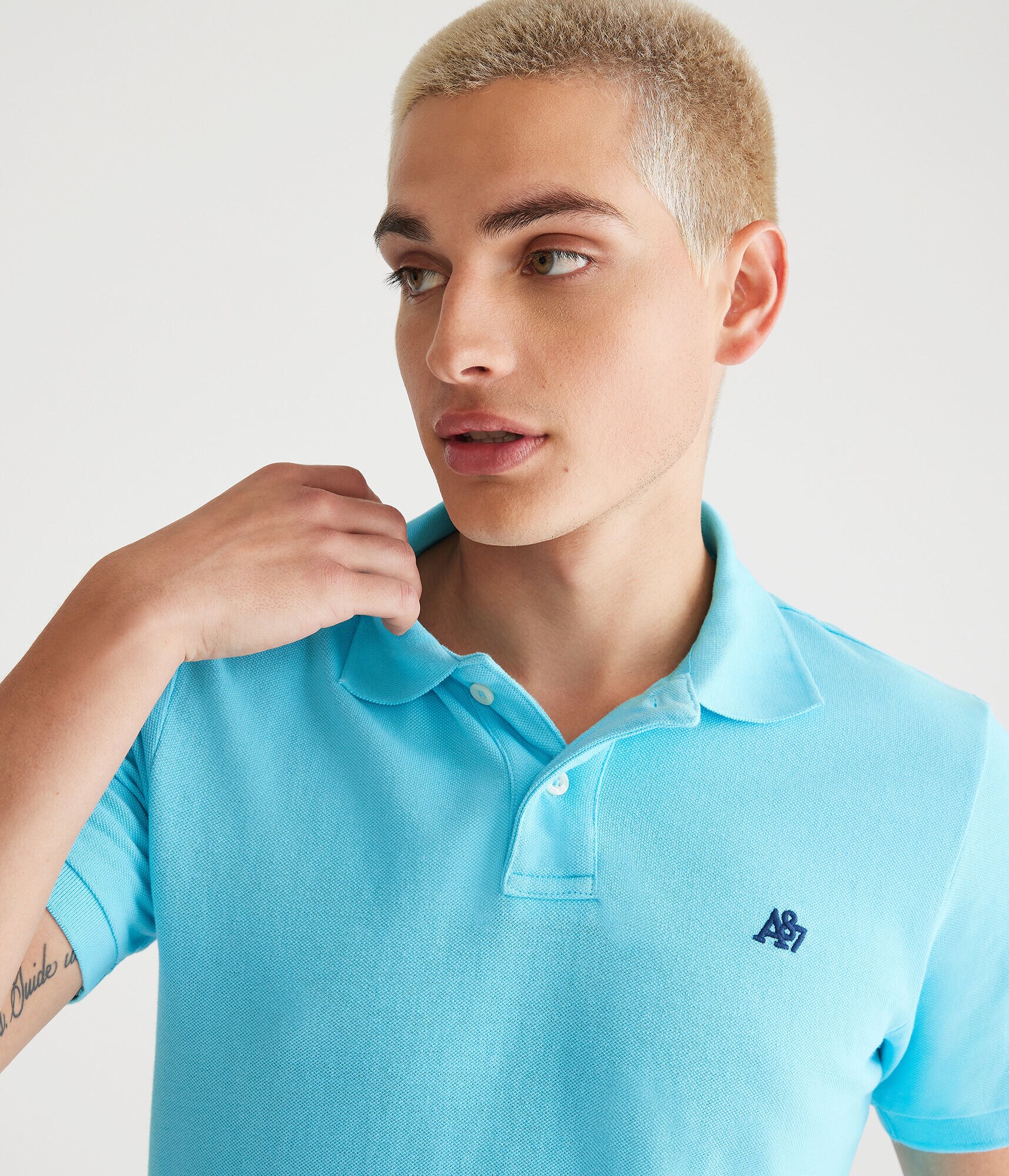 A87 Logo Piqu&eacute; Polo