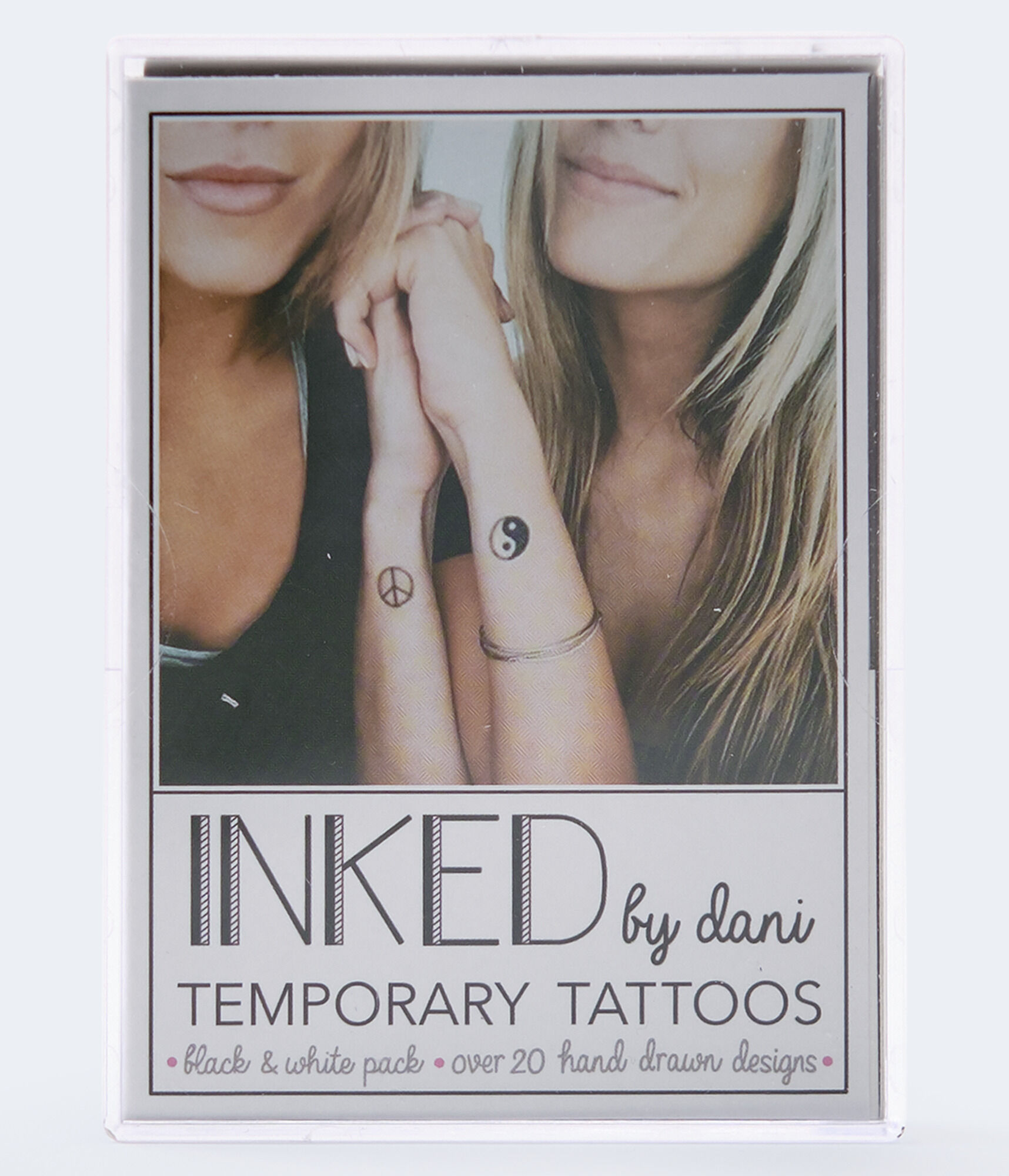 Inked By Dani Black &amp; White Temporary Tattoos