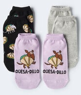 Quesa-dillo Ankle Sock 3-Pack