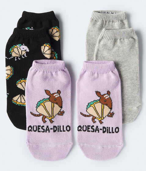 Quesa-dillo Ankle Sock 3-Pack Quesa-dillo Ankle Sock 3-Pack