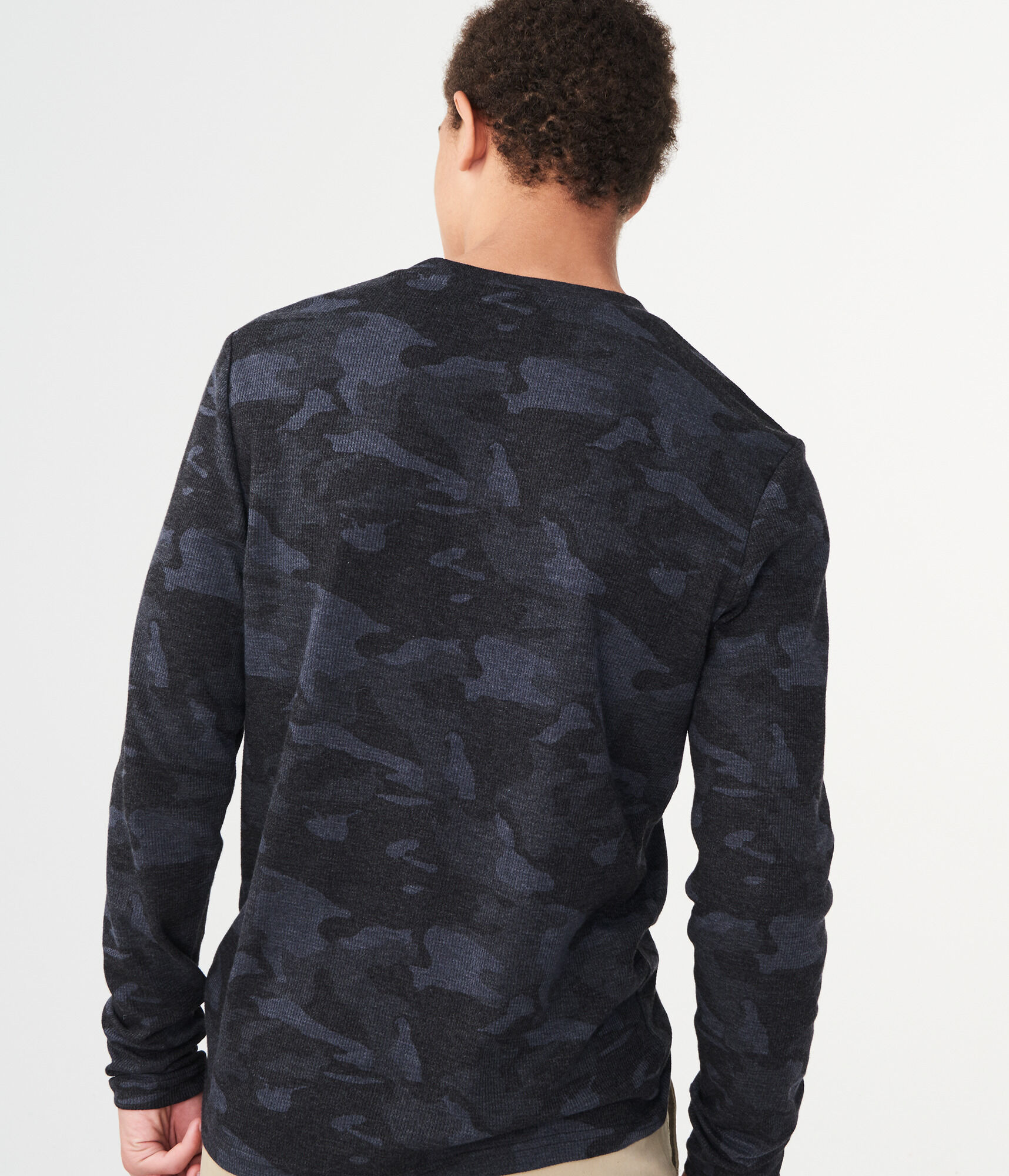 Long Sleeve Camo Thermal Crew Tee