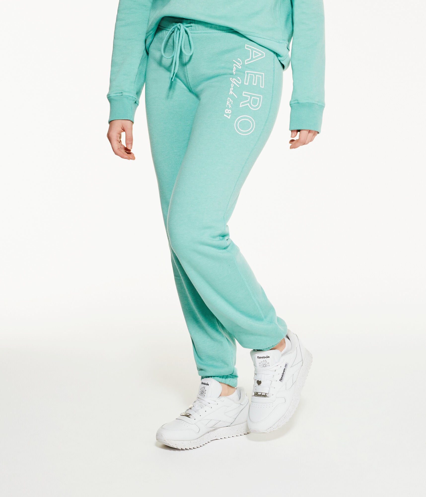 Aero Block Logo Cinched Sweatpants