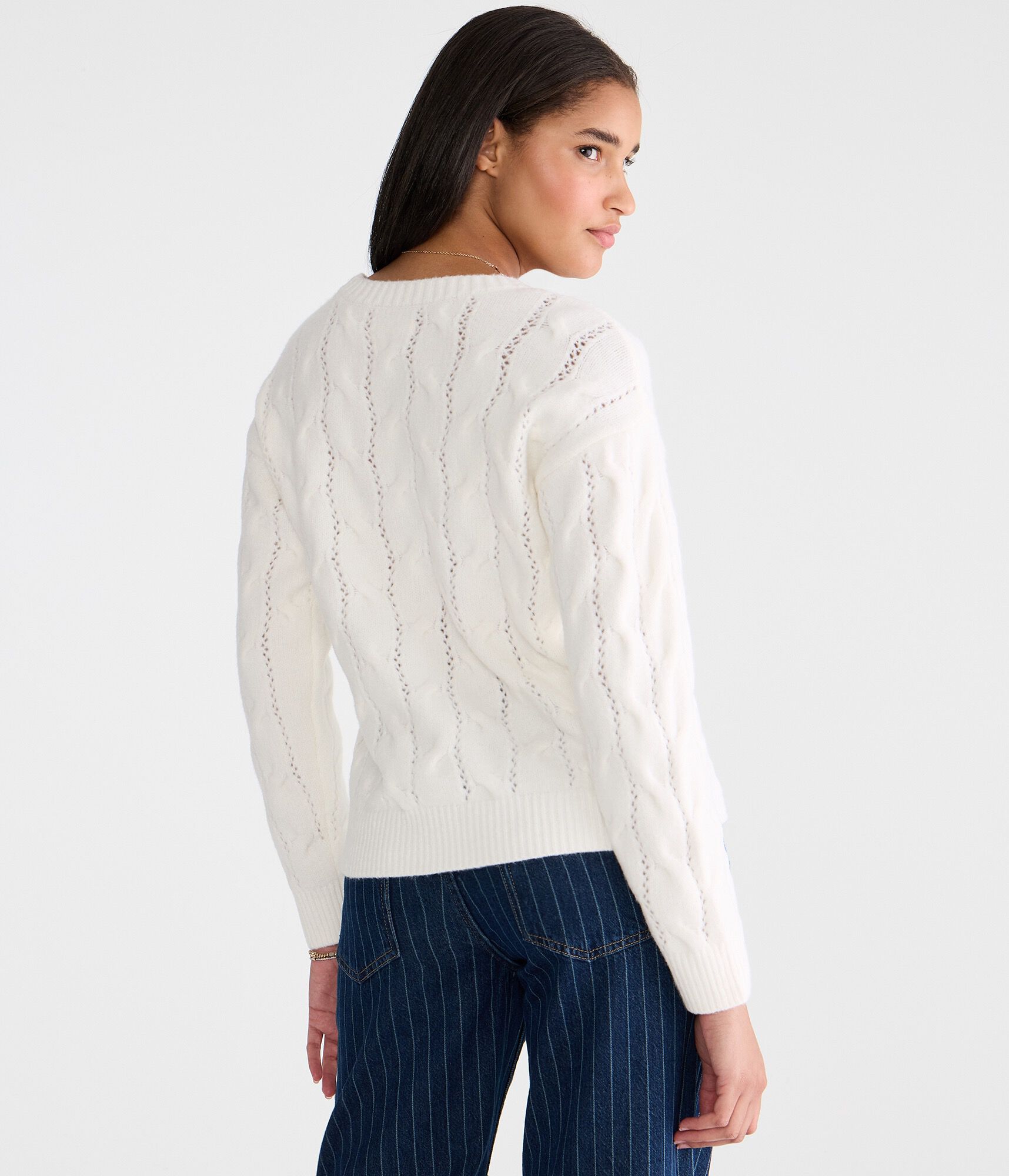 Cozy Cable Crew Sweater